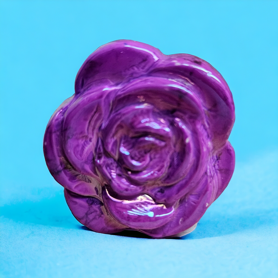Rose - Purple Aura Howlite