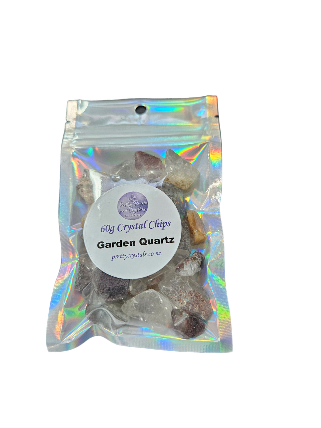 Garden Quartz Sm Tumbles/ Lg Chips Bag 60g