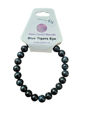 Blue Tigerseye 8mm Bracelet