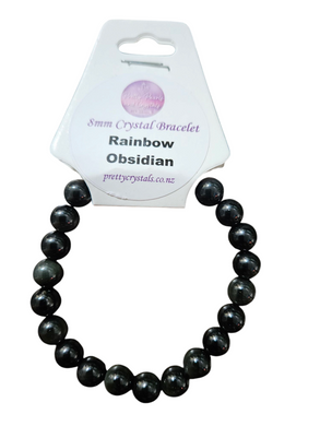 Rainbow Obsidian 8mm Bracelet