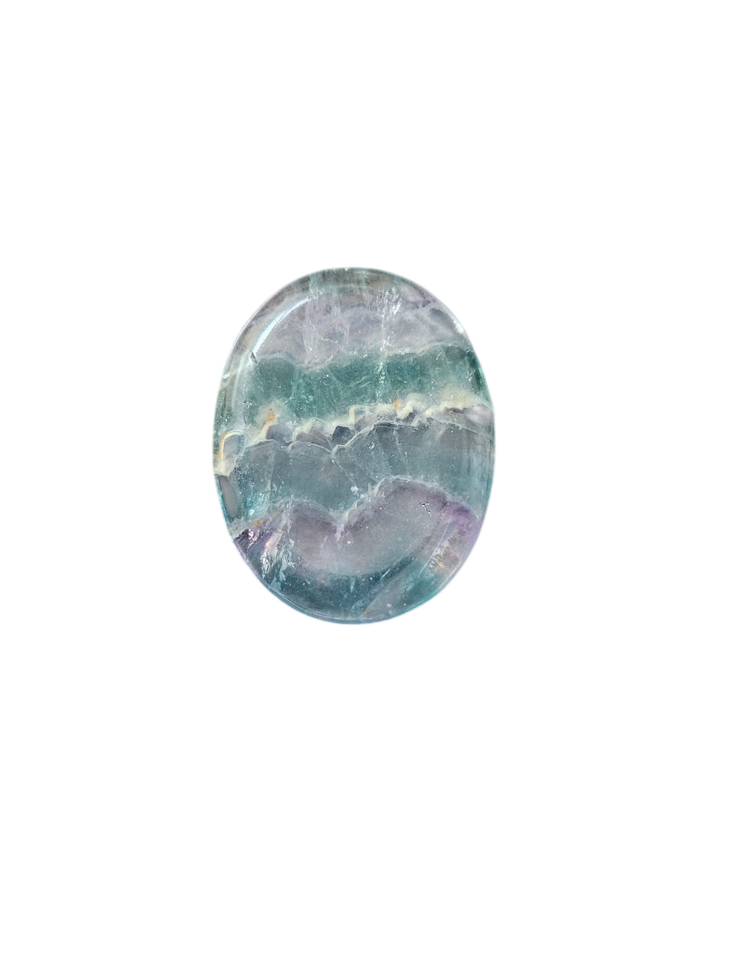 Fluorite Oval Worry Stone