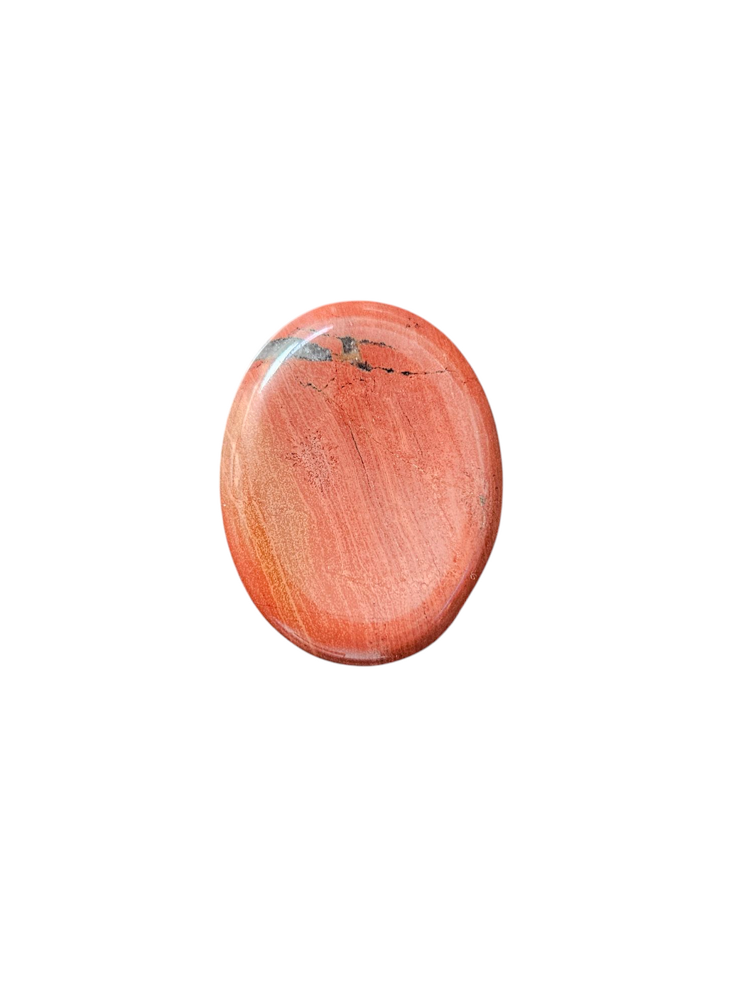 Red Jasper Oval Worry Stone