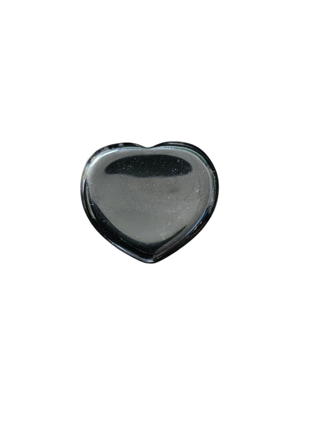 Black Obsidian Heart Worry Stone