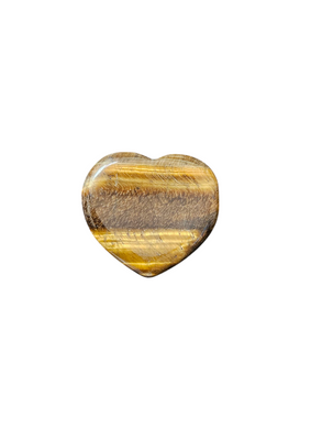 Tigerseye Heart Worry Stone