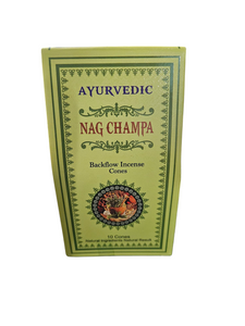 Nag Champa Backflow Incense Cones - 10 Pack