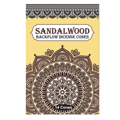 Sandalwood Backflow Incense Cones - 14 Pack