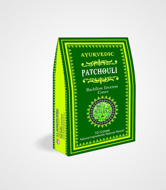 Patchouli Backflow Incense Cones - 10 Pack